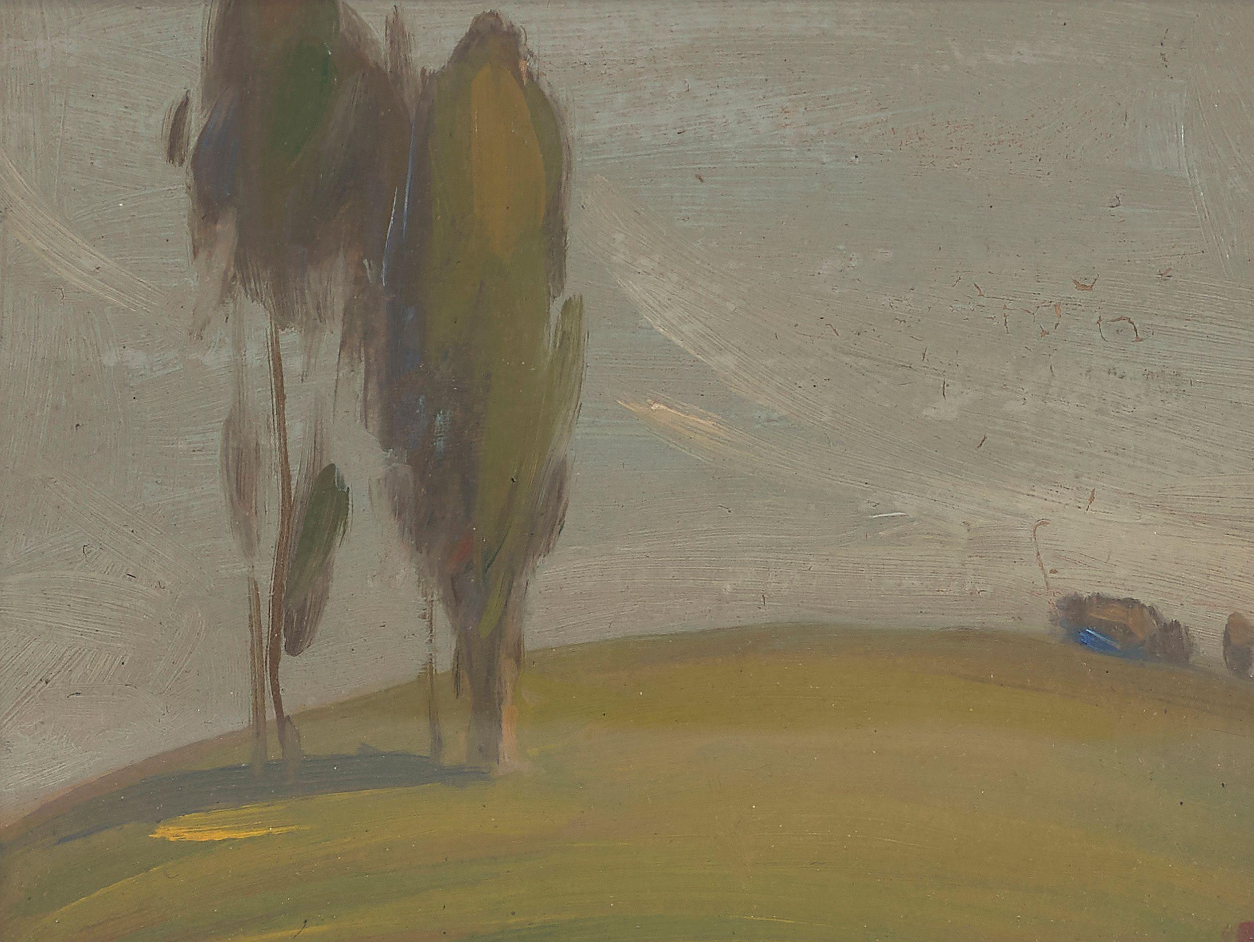 Xavier Martinez - California Landscape 4 x 5 1/4 in. framed 5 3/4 x 7 in.