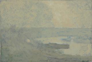 Xavier Martinez - On Foot of Notre Dame de Paris; Au fête foraine (Lion de Belfort); and River View (a group of three)