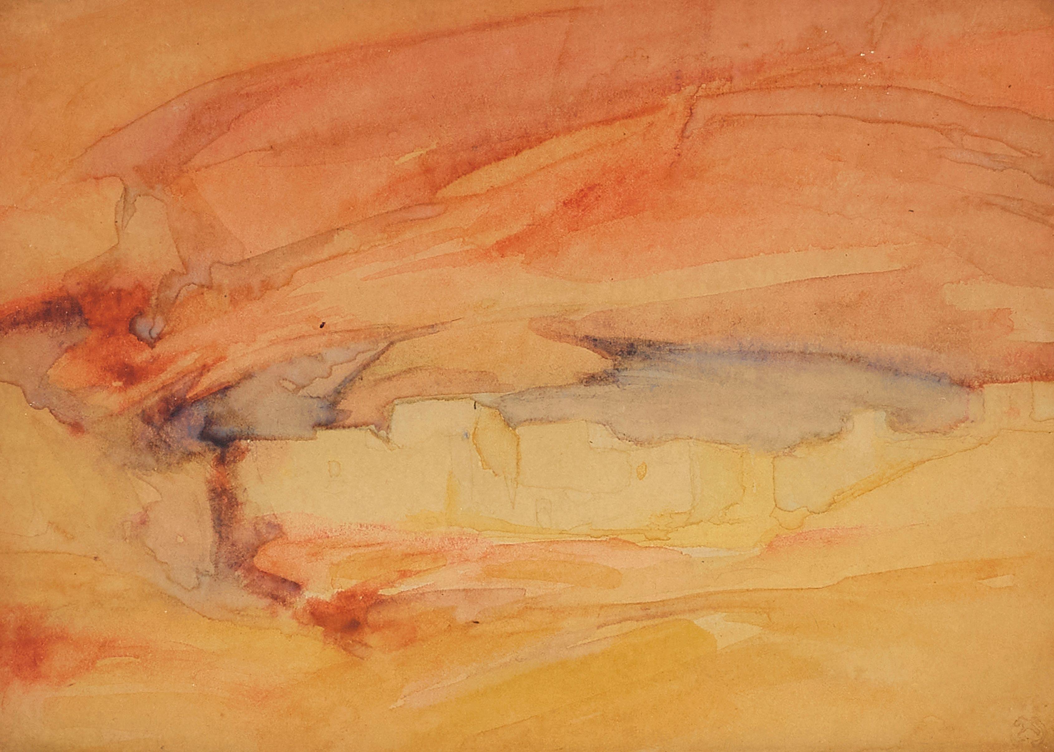 Xavier Martinez - Red Rock Canyon, Cliff House