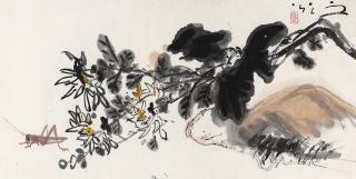 Xei Zhiguang - Chrysanthemum And Insect