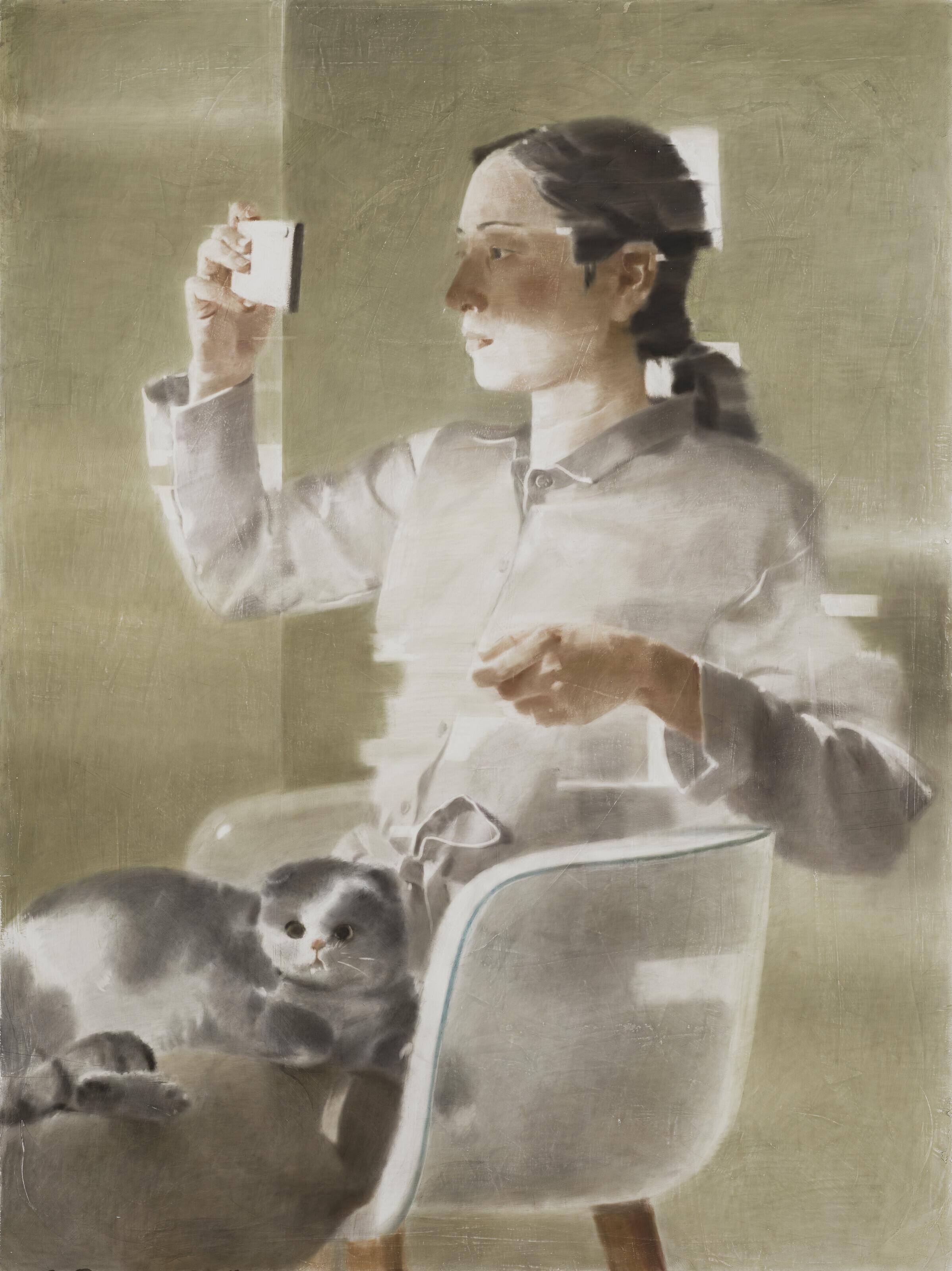 Xia Yu - Girl with Cat