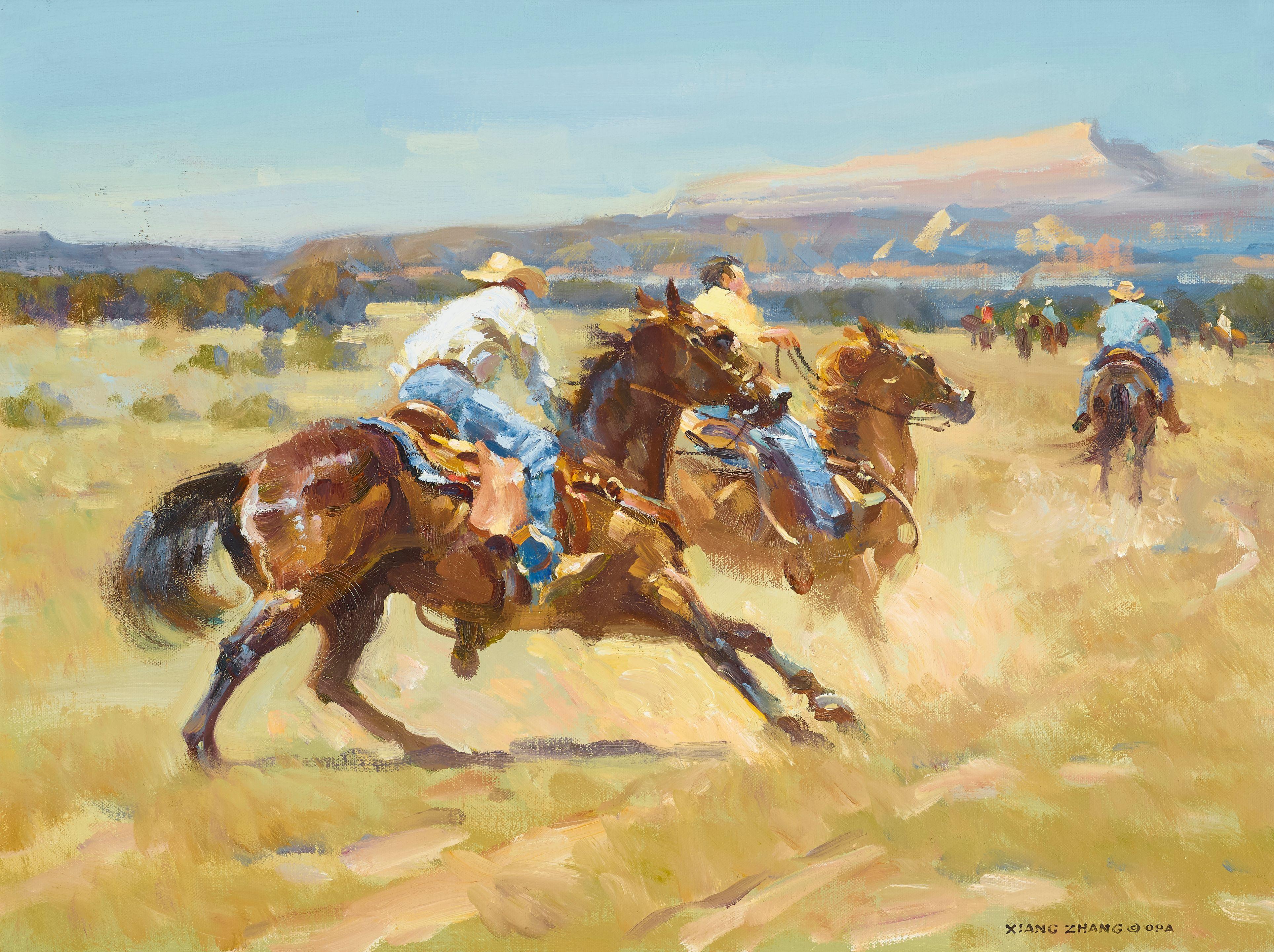 Xiang Zhang - Racing on Horseback