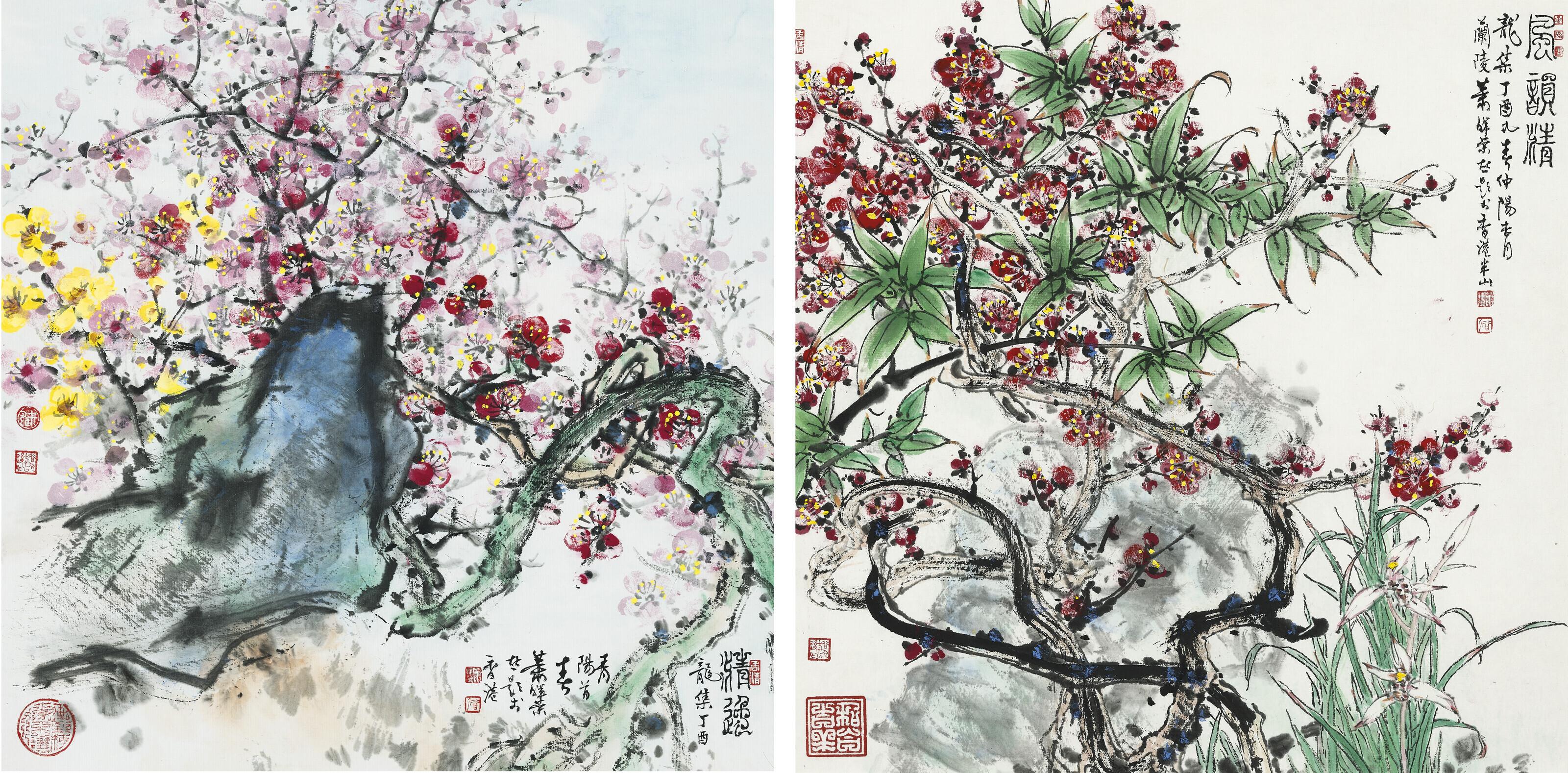 Xiao Huirong - Flowers and Rocks