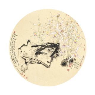 Xiao Huirong - Orchid and Stone