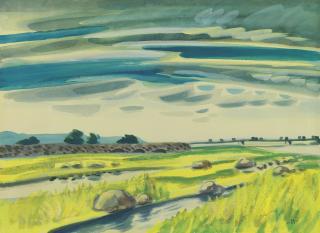 Xiao Rusong - Landscape by River