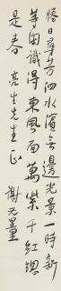 Xie Wuliang - Zhu Xi\'S Poem In Running Script