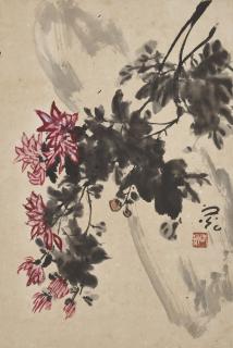 Xie Zhiguang - Chrysanthemum and Rock