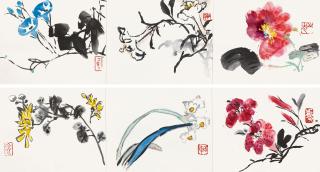 Xie Zhiguang - Flora Album Leaves