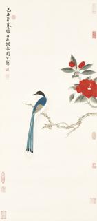 Xie Zhiliu - Camellia and Bird