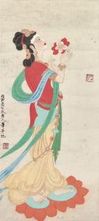 Xie Zhiliu - Lady In Tang Dynasty Style
