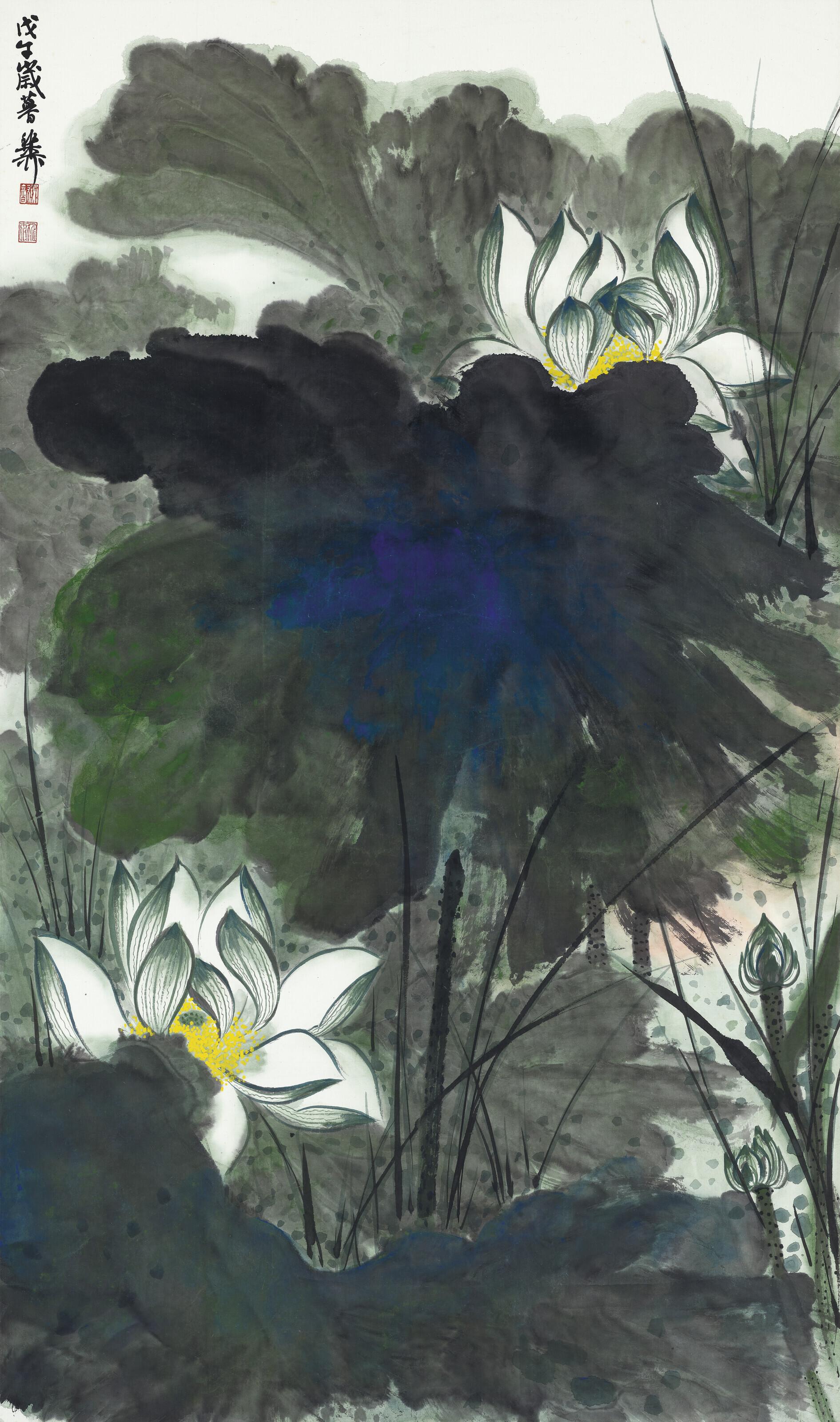 Xie Zhiliu - Lush Lotus Pond