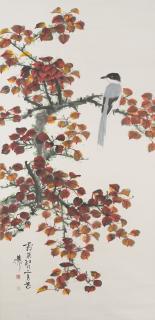 Xie Zhiliu - Magpie On A Maple Tree