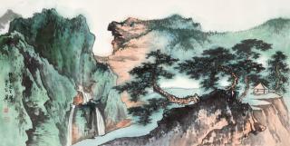 Xie Zhiliu - Pine Tress Among The Mountains