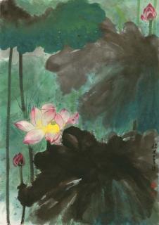 Xie Zhiliu - Red Lotus