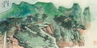 Xie Zhiliu - The Luxuriant Spring Mountains