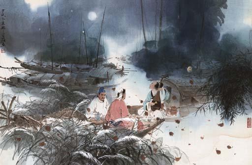 Xing Baozhuang - Playing Music under Moonlight