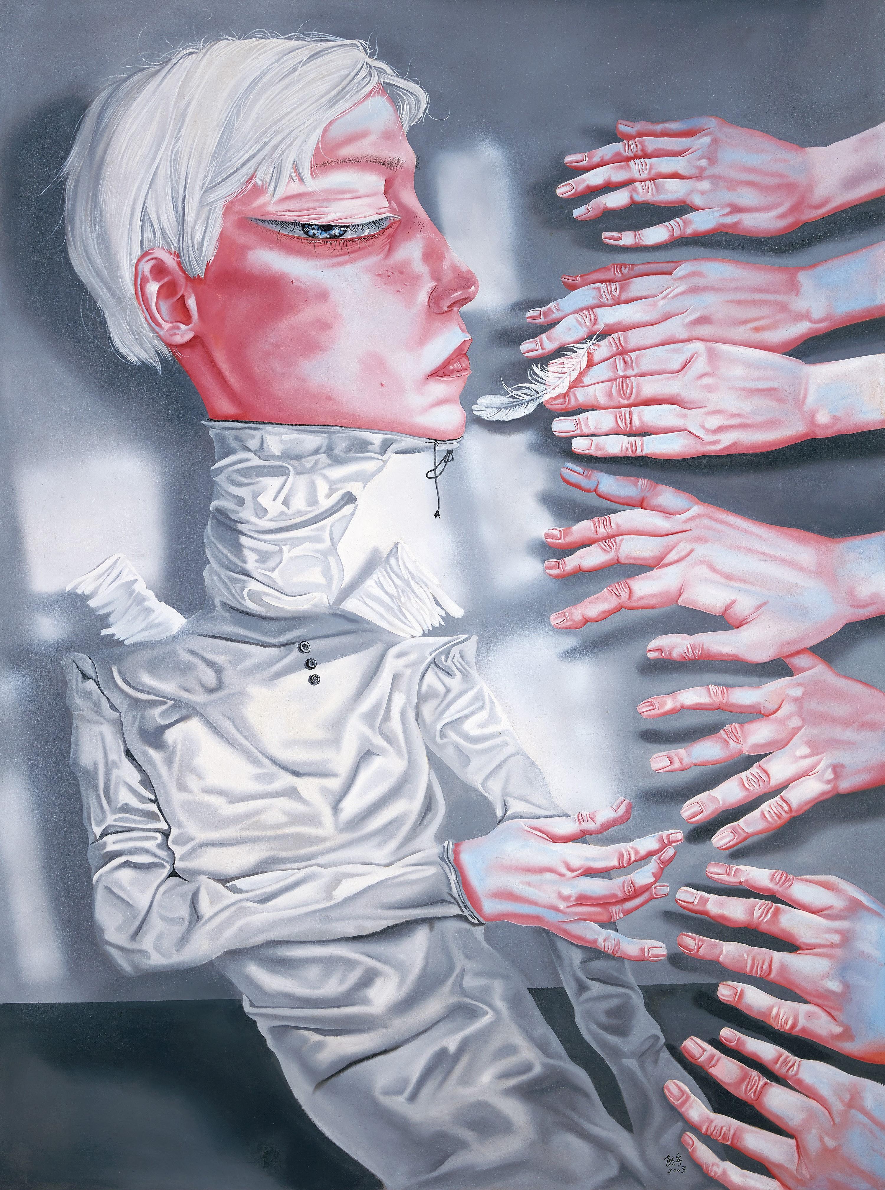 Xiong Yu - Stroking Feathers(Painted In 2003)