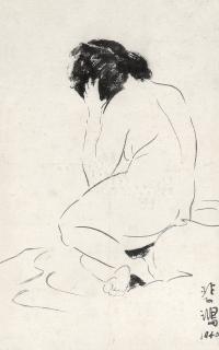 Xu Beihong - A Sketch Of A Lady