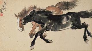 Xu Beihong - Double Horse