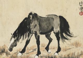 Xu Beihong - Horse Drinking Water