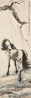 Xu Beihong - Horse Under Willow Tree, 1943