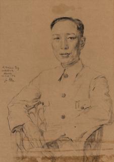 Xu Beihong - Portrait Of Mr.Deng