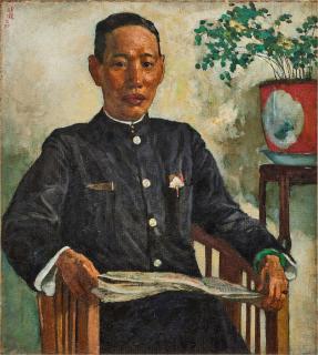 Xu Beihong - Portrait of Ng Poey