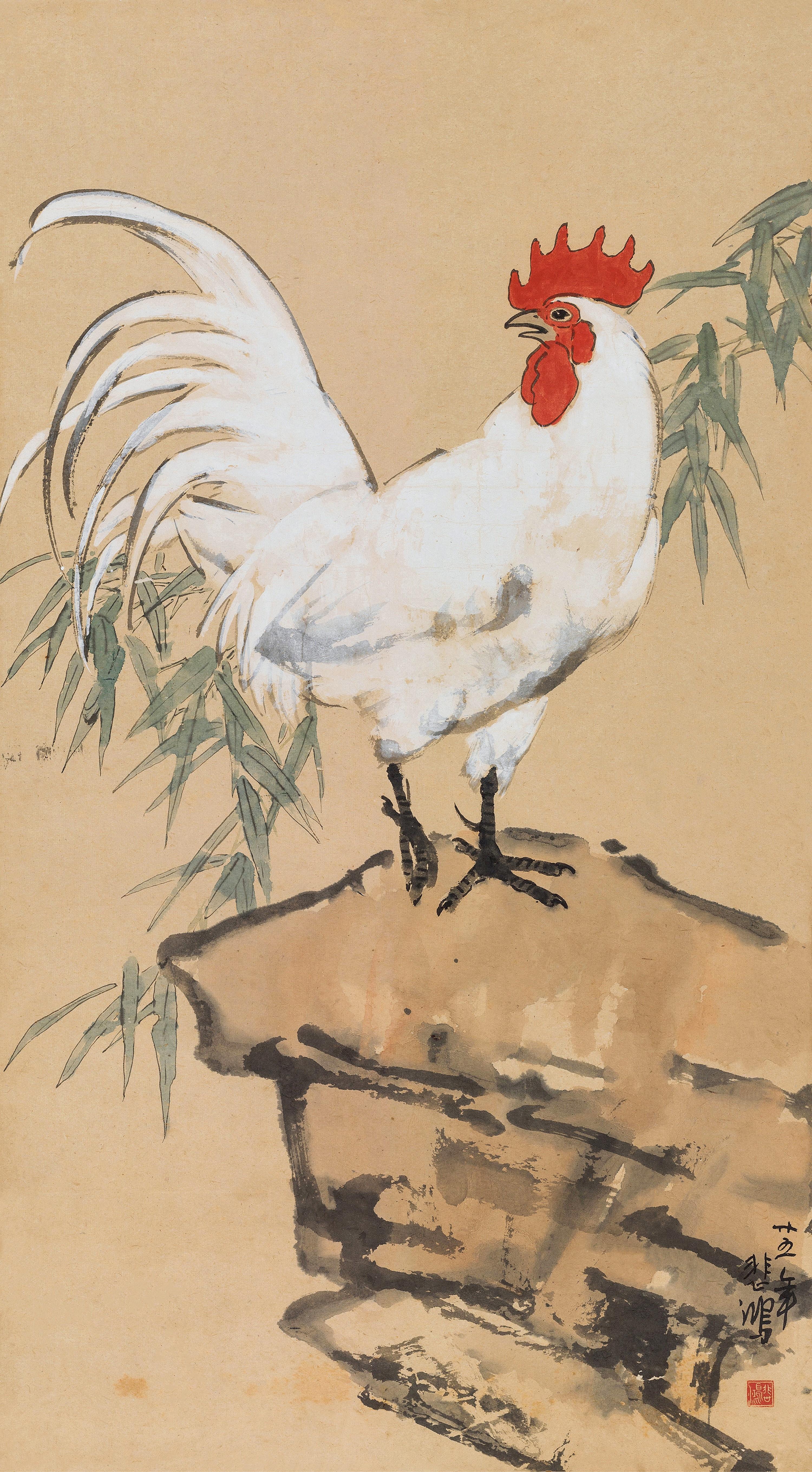 Xu Beihong - Rooster