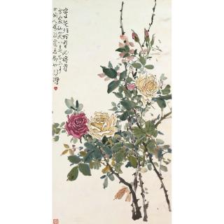 Xu Beihong - Roses