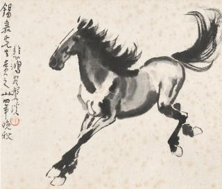 Xu Beihong - Running Horse, 1945