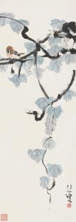 Xu Beihong - Sparrow Standing On The Branch