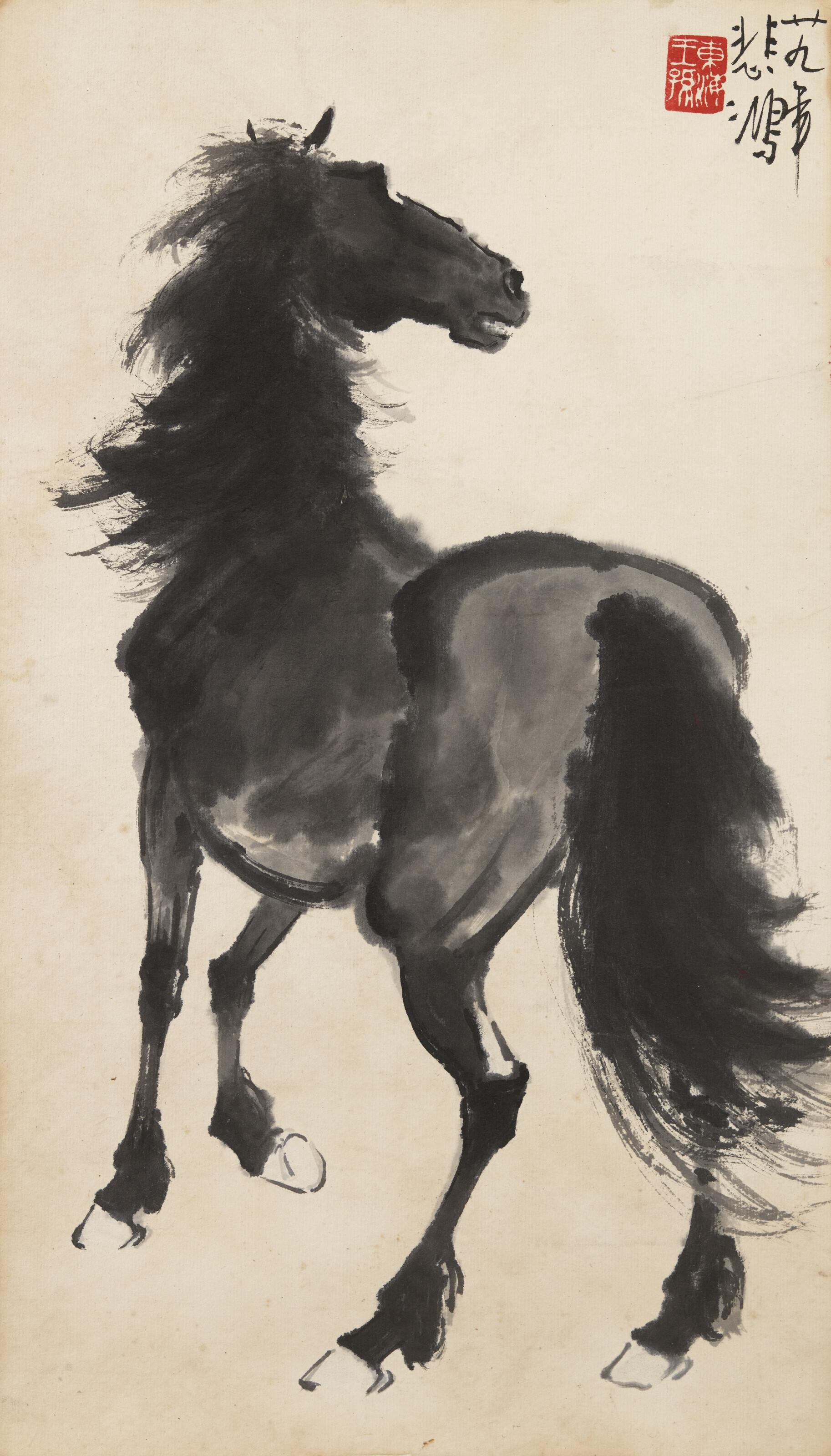 Xu Beihong - Standing Horse