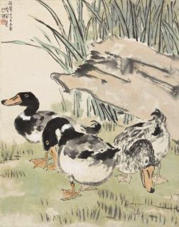 Xu Beihong - Three Ducks