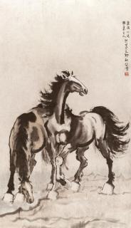 Xu Beihong - Two Horses