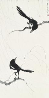 Xu Beihong - Two Magpies