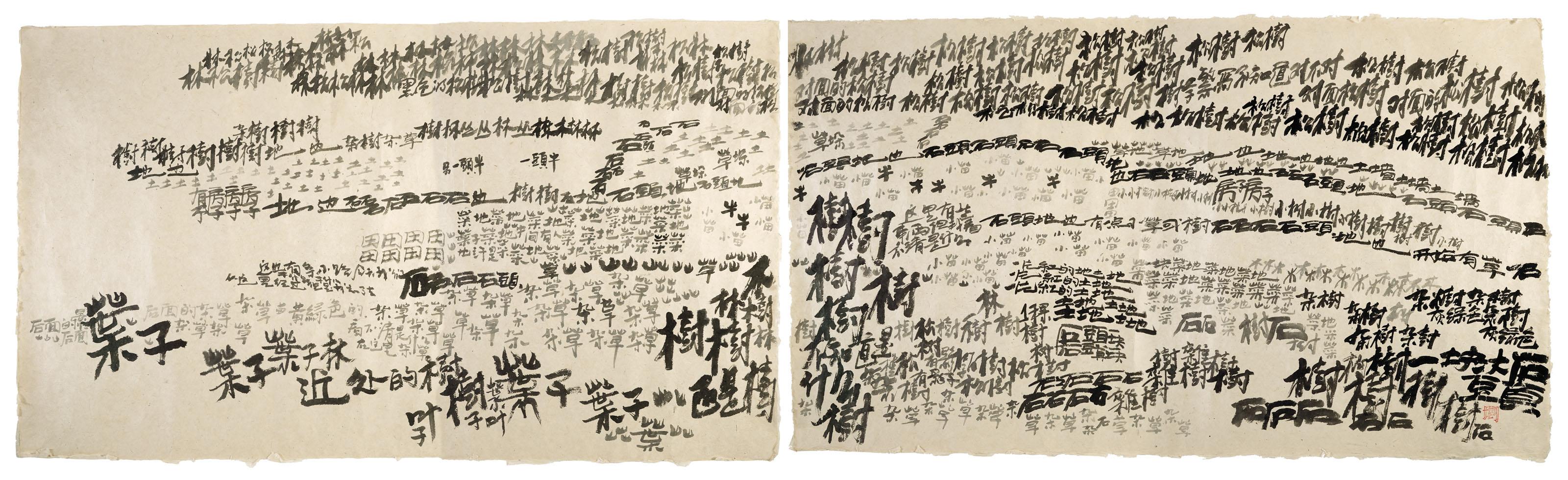 Xu Bing - Landscript - The Drawing from the Project of Helsinki-Himalaya Exchange