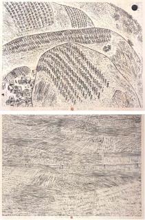 Xu Bing - The Mountain II , Contour of Highland