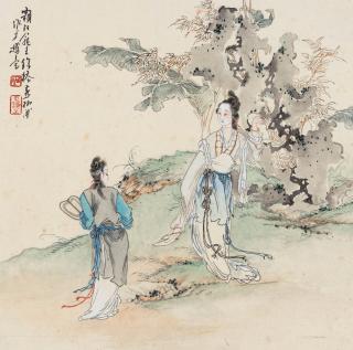 Xu Cao - Lady With Fan