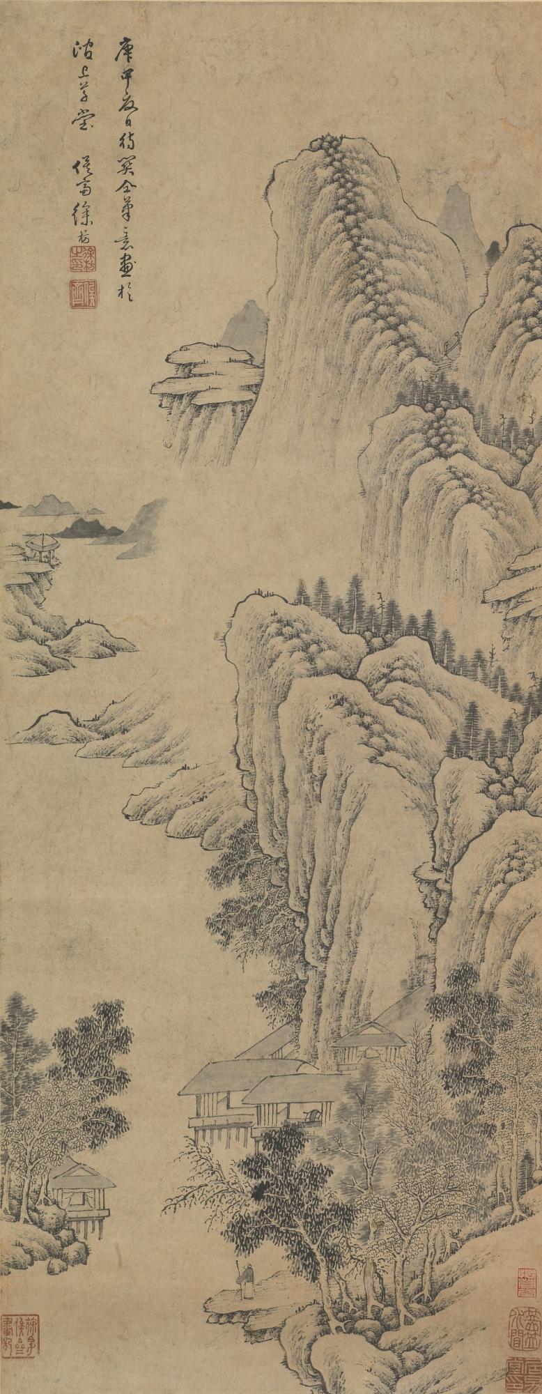 Xu Fang - Landscape After Guan Tong