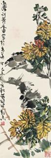 Xu Linlu - Chrysanthemum and Birds