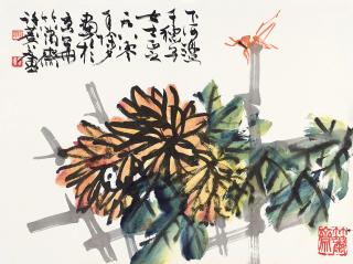 Xu Linlu - Chrysanthemum And Insects