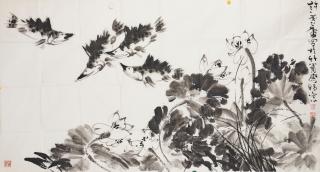 Xu Linlu - Lotus And Fish
