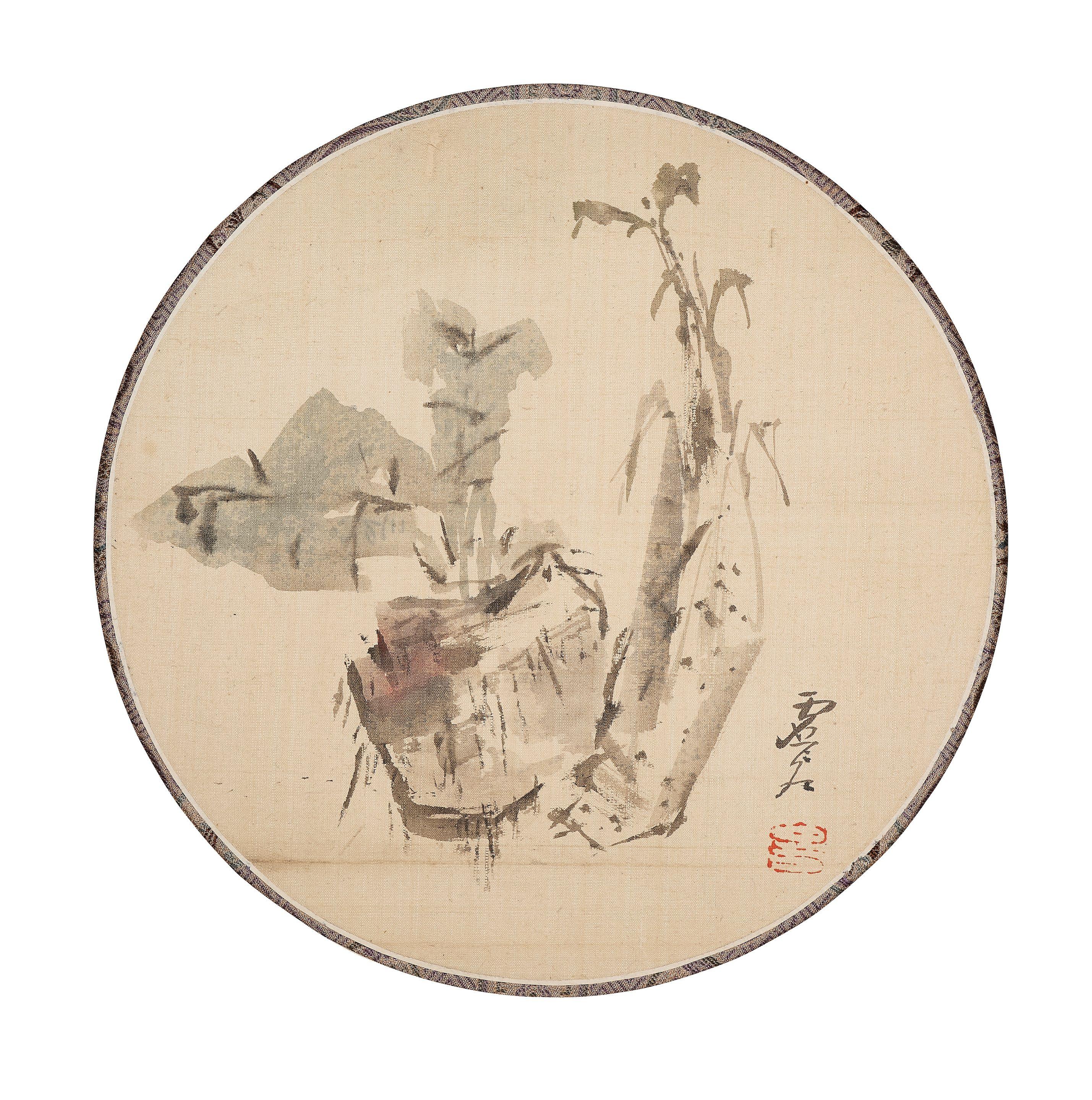 Xugu - Two Fan paintings