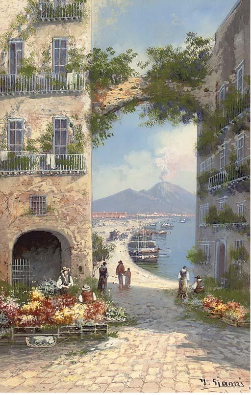 Y. Gianni - Vesuvius from Naples