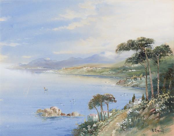 Y. Gianni - Views on the Italian coast (one illustrated)