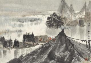 Ya Ming - Fishermen At Shore