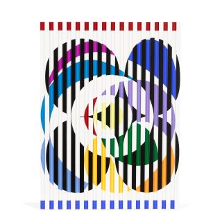 Yaacov Agam - Birth of a Flag, from An American Portrait 1776-1976