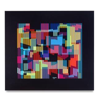 Yaacov Agam - Symphony XXI: Black, circa 1992