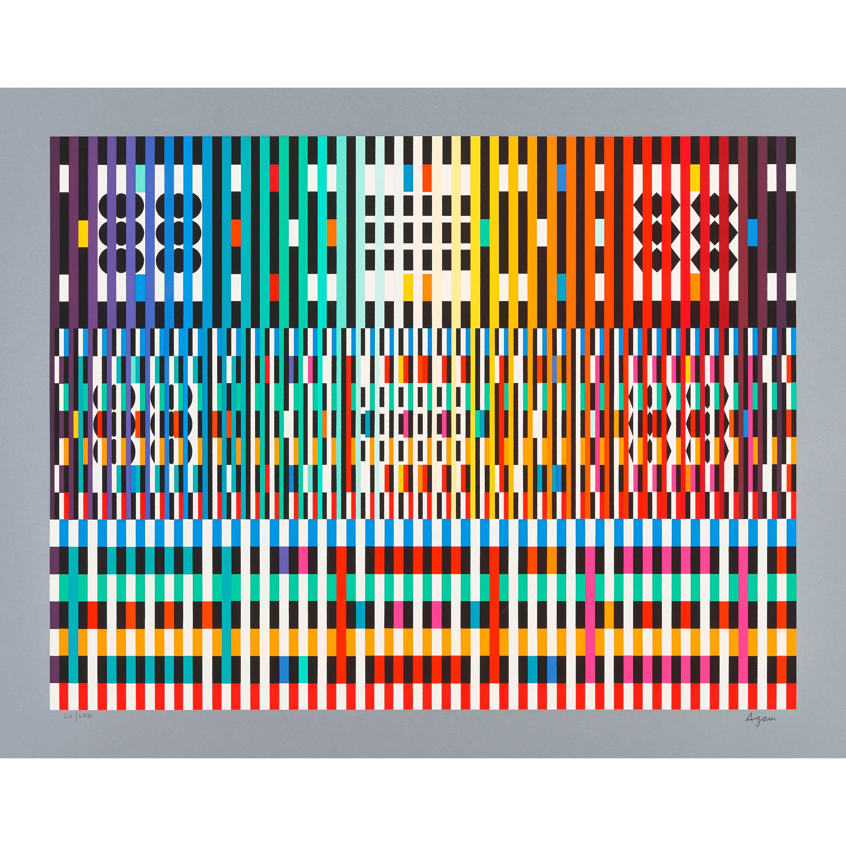 Yaacov Agam - Untitled (Integrated Rainbow)