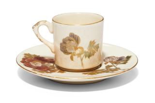 Yabu Meizan - A fine Satsuma cup and saucer